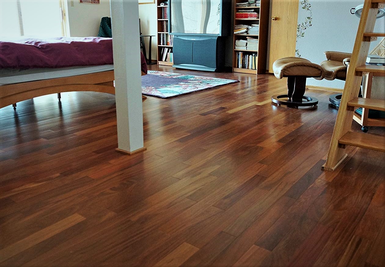 Prefinished Solid Hardwood Flooring, Prefinished Brazilian Walnut Hardwood Flooring