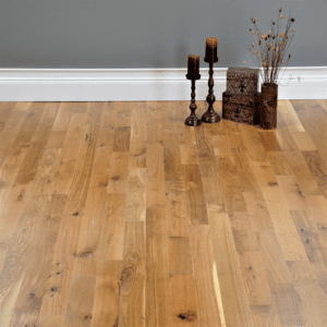 White oak hardwood flooring common room