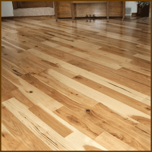 Hickory #1 Common Grade Unfinished Solid Hardwood Flooring