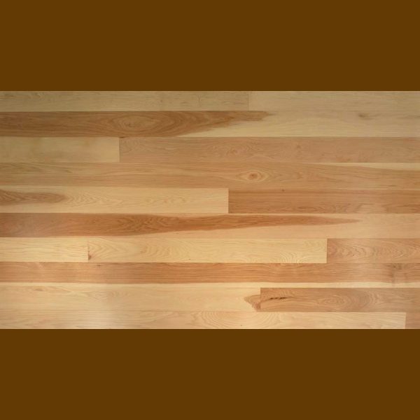 Hickory Select & Better Grade Unfinished Hardwood Flooring Racked out Bundle